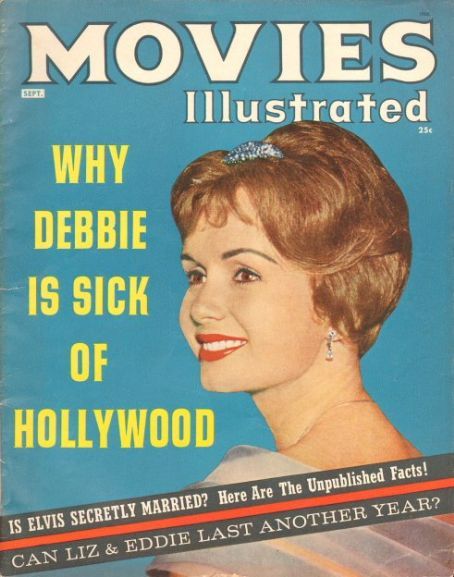 MOVIES ILLUSTRATED magazine side cover September 1960